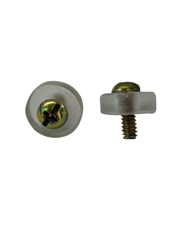 EMPAQUE PLANO TRANSPARENTE CON TORNILLO X 100 UND 200223